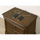  Coaster Furniture Garland 205302 3-drawer Nightstand Bedside Table - Brown Cherry IMAGE 11