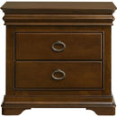  Coaster Furniture Garland 205302 3-drawer Nightstand Bedside Table - Brown Cherry IMAGE 3