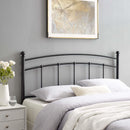  Modway Furniture Abigail MOD-6158-BLK Metal Queen Headboard - Black IMAGE 4