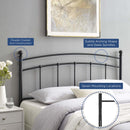  Modway Furniture Abigail MOD-6158-BLK Metal Queen Headboard - Black IMAGE 5