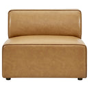  Modway Furniture Mingle Leather Look Sectional EEI-4798-TAN IMAGE 10