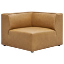  Modway Furniture Mingle Leather Look Sectional EEI-4798-TAN IMAGE 11