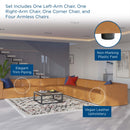  Modway Furniture Mingle Leather Look Sectional EEI-4798-TAN IMAGE 13