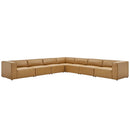  Modway Furniture Mingle Leather Look Sectional EEI-4798-TAN IMAGE 1