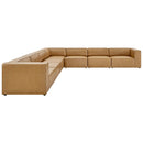  Modway Furniture Mingle Leather Look Sectional EEI-4798-TAN IMAGE 2