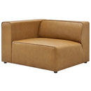  Modway Furniture Mingle Leather Look Sectional EEI-4798-TAN IMAGE 3