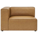  Modway Furniture Mingle Leather Look Sectional EEI-4798-TAN IMAGE 4