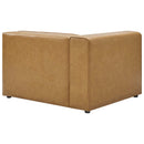  Modway Furniture Mingle Leather Look Sectional EEI-4798-TAN IMAGE 5
