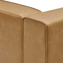  Modway Furniture Mingle Leather Look Sectional EEI-4798-TAN IMAGE 6