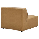  Modway Furniture Mingle Leather Look Sectional EEI-4798-TAN IMAGE 9