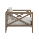  Modway Furniture Northlake EEI-7252-WGR-PEB Outdoor Patio Teak Armchair - Pebble IMAGE 4