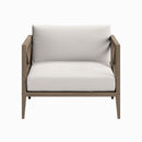  Modway Furniture Northlake EEI-7252-WGR-WHI Outdoor Patio Teak Armchair - Weathered Gray IMAGE 4