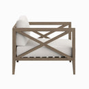  Modway Furniture Northlake EEI-7252-WGR-WHI Outdoor Patio Teak Armchair - Weathered Gray IMAGE 5