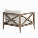  Modway Furniture Northlake EEI-7252-WGR-WHI Outdoor Patio Teak Armchair - Weathered Gray IMAGE 6