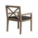  Modway Furniture Northlake EEI-7253-WGR-FLI Outdoor Patio Teak Dining Armchair - Flint Gray IMAGE 5