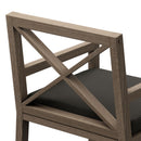  Modway Furniture Northlake EEI-7253-WGR-FLI Outdoor Patio Teak Dining Armchair - Flint Gray IMAGE 7