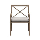  Modway Furniture Northlake EEI-7253-WGR-PEB Outdoor Patio Teak Dining Armchair - Pebble IMAGE 4