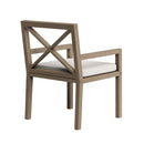 Modway Furniture Northlake EEI-7253-WGR-PEB Outdoor Patio Teak Dining Armchair - Pebble IMAGE 6