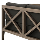  Modway Furniture Northlake EEI-7254-WGR-FLI Outdoor Patio Teak Loveseat - Flint Gray IMAGE 7