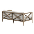  Modway Furniture Northlake EEI-7254-WGR-PEB Outdoor Patio Teak Loveseat - Pebble IMAGE 5
