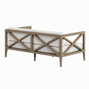  Modway Furniture Northlake EEI-7254-WGR-WHI Outdoor Patio Teak Loveseat - Weathered Gray IMAGE 6