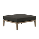  Modway Furniture Northlake EEI-7255-WGR-FLI Outdoor Patio Teak Ottoman - Flint Gray IMAGE 1