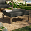  Modway Furniture Northlake EEI-7255-WGR-FLI Outdoor Patio Teak Ottoman - Flint Gray IMAGE 7