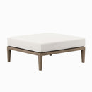  Modway Furniture Northlake EEI-7255-WGR-WHI Outdoor Patio Teak Ottoman - Weathered Gray IMAGE 1