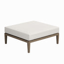  Modway Furniture Northlake EEI-7255-WGR-WHI Outdoor Patio Teak Ottoman - Weathered Gray IMAGE 4
