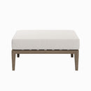  Modway Furniture Northlake EEI-7255-WGR-WHI Outdoor Patio Teak Ottoman - Weathered Gray IMAGE 5