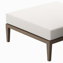  Modway Furniture Northlake EEI-7255-WGR-WHI Outdoor Patio Teak Ottoman - Weathered Gray IMAGE 6