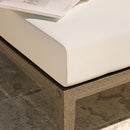  Modway Furniture Northlake EEI-7255-WGR-WHI Outdoor Patio Teak Ottoman - Weathered Gray IMAGE 8