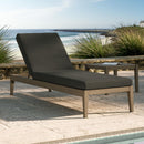  Modway Furniture Northlake EEI-7256-WGR-FLI Outdoor Patio Teak Chaise Lounge - Flint Gray IMAGE 8
