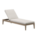  Modway Furniture Northlake EEI-7256-WGR-PEB Outdoor Patio Teak Chaise Lounge - Pebble IMAGE 1