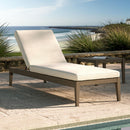  Modway Furniture Northlake EEI-7256-WGR-PEB Outdoor Patio Teak Chaise Lounge - Pebble IMAGE 8