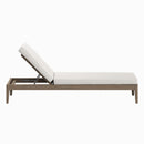  Modway Furniture Northlake EEI-7256-WGR-WHI Outdoor Patio Teak Chaise Lounge - Weathered Gray White IMAGE 4