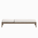  Modway Furniture Northlake EEI-7256-WGR-WHI Outdoor Patio Teak Chaise Lounge - Weathered Gray White IMAGE 5