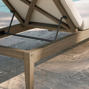  Modway Furniture Northlake EEI-7256-WGR-WHI Outdoor Patio Teak Chaise Lounge - Weathered Gray White IMAGE 9
