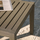  Modway Furniture Northlake EEI-7258-WGR Square Outdoor Patio Teak Side Table - Weathered Gray IMAGE 14