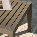  Modway Furniture Northlake EEI-7258-WGR Square Outdoor Patio Teak Side Table - Weathered Gray IMAGE 15