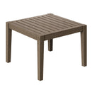  Modway Furniture Northlake EEI-7258-WGR Square Outdoor Patio Teak Side Table - Weathered Gray IMAGE 5