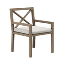  Modway Furniture Northlake EEI-7271-WGR-PEB 9-Piece Outdoor Patio Teak Wood Dining Set - Pebble IMAGE 6