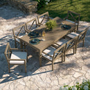  Modway Furniture Outdoor Dining Sets 9-Piece EEI-7271-WGR-WHI IMAGE 12