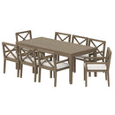  Modway Furniture Outdoor Dining Sets 9-Piece EEI-7271-WGR-WHI IMAGE 1