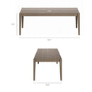  Modway Furniture Outdoor Dining Sets 9-Piece EEI-7271-WGR-WHI IMAGE 4