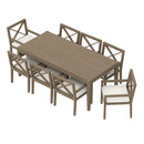  Modway Furniture Outdoor Dining Sets 9-Piece EEI-7271-WGR-WHI IMAGE 6