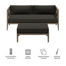  Modway Furniture Outdoor Seating Loveseats EEI-7273-WGR-FLI IMAGE 2
