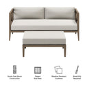  Modway Furniture Outdoor Seating Loveseats EEI-7273-WGR-PEB IMAGE 2