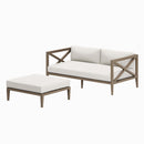  Modway Furniture Outdoor Seating Loveseats EEI-7273-WGR-WHI IMAGE 1