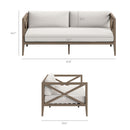  Modway Furniture Outdoor Seating Loveseats EEI-7273-WGR-WHI IMAGE 4